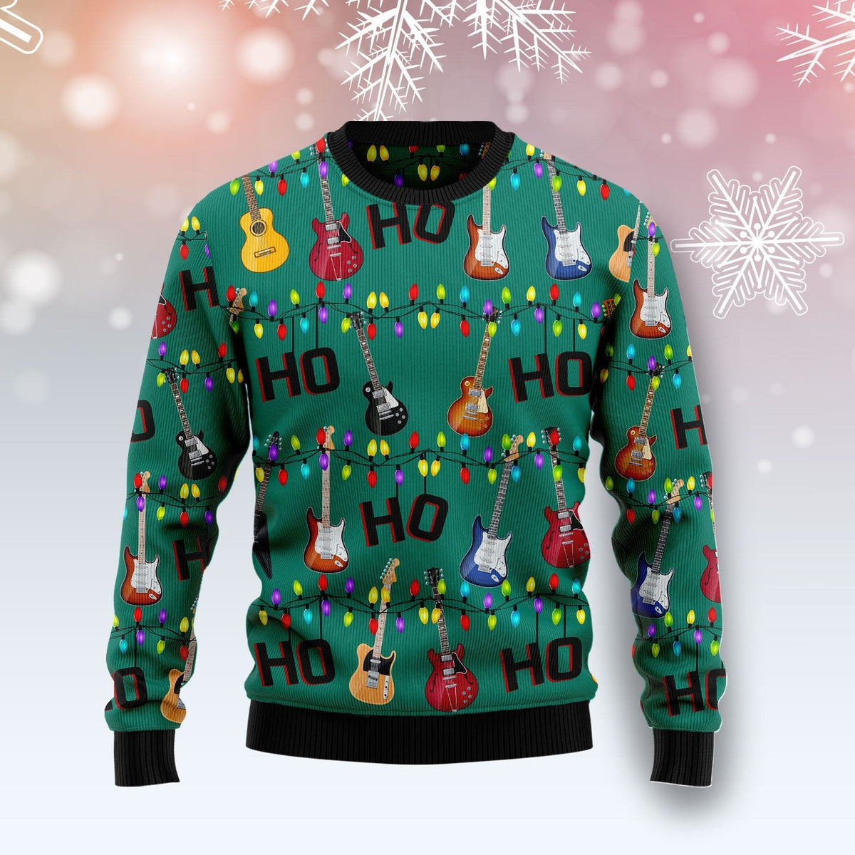 Black Cat snowflake 3D Christmas Sweater - Holiday Gift product image 5