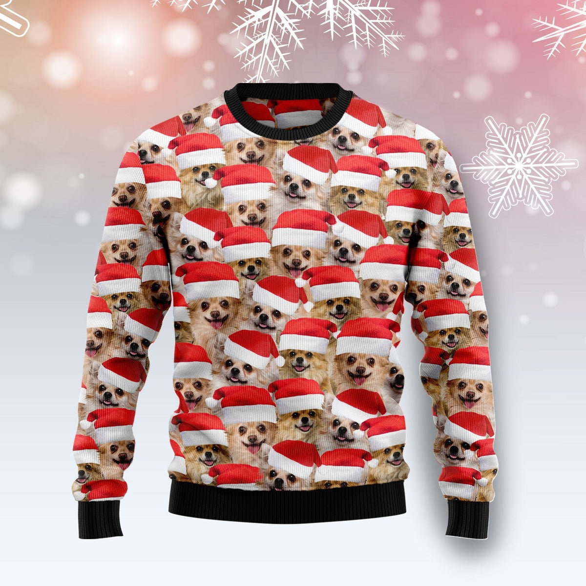 Black Cat snowflake 3D Christmas Sweater - Holiday Gift product image 4