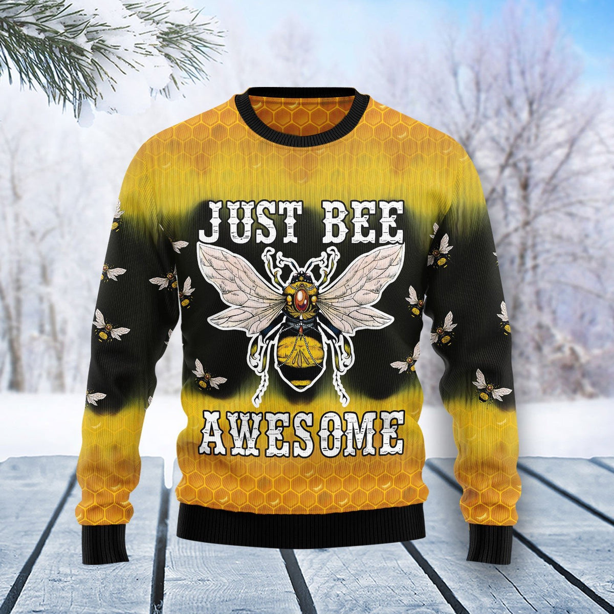 Black Cat pattern 3D Christmas Sweater - Holiday Gift product image 4
