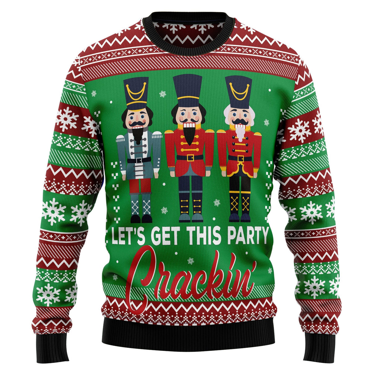 Nutcracker party cracking 3D Christmas Sweater - Holiday Gift product image