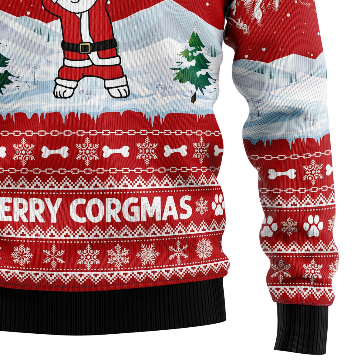 Corgi merry Xmas 3D Christmas Sweater - Holiday Gift product image 4