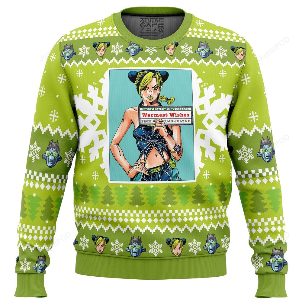 Ghibli Ponyo loves ham 3D Christmas Sweater - Holiday Gift product image 3