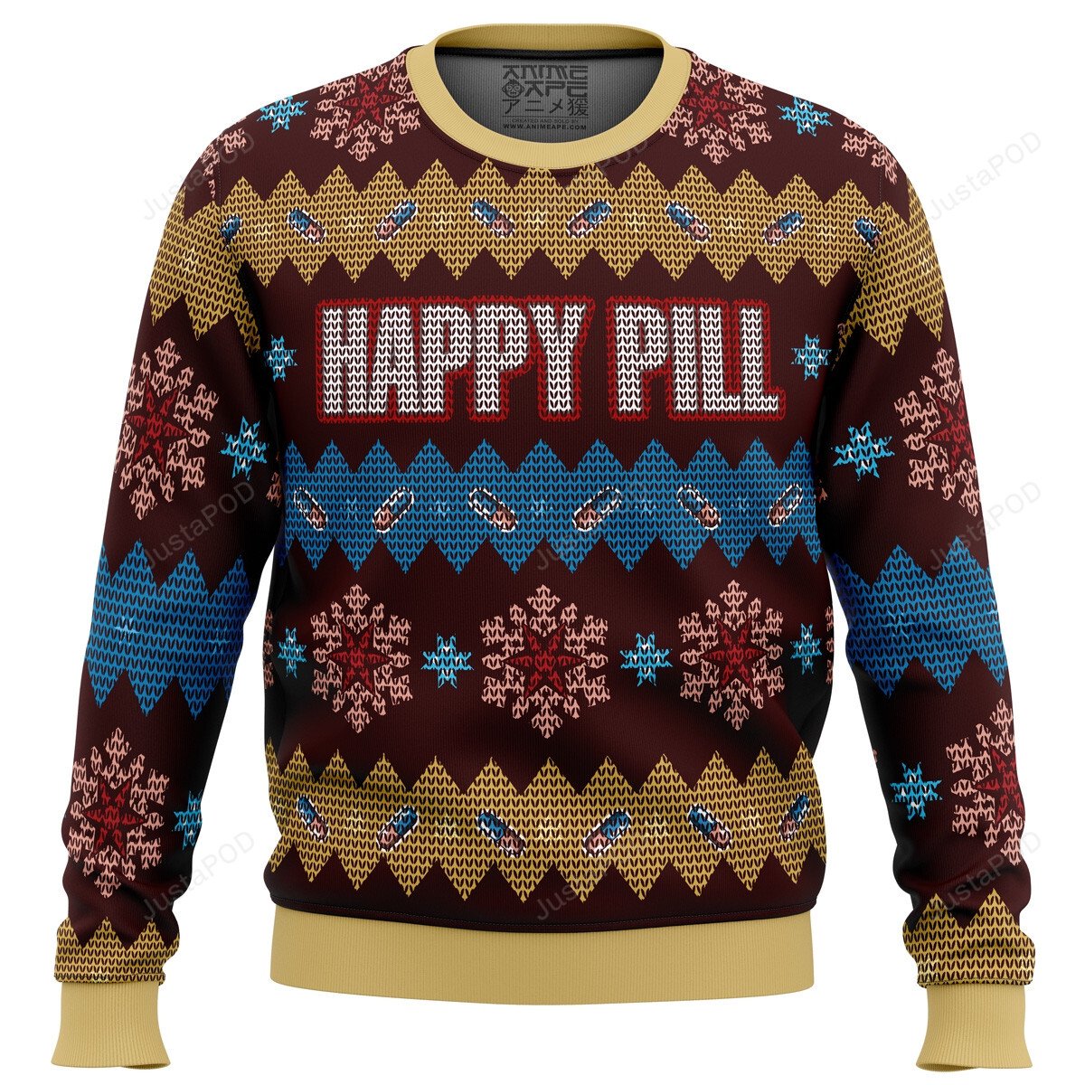Akira Happy Pill 3D Christmas Sweater - Holiday Gift product image