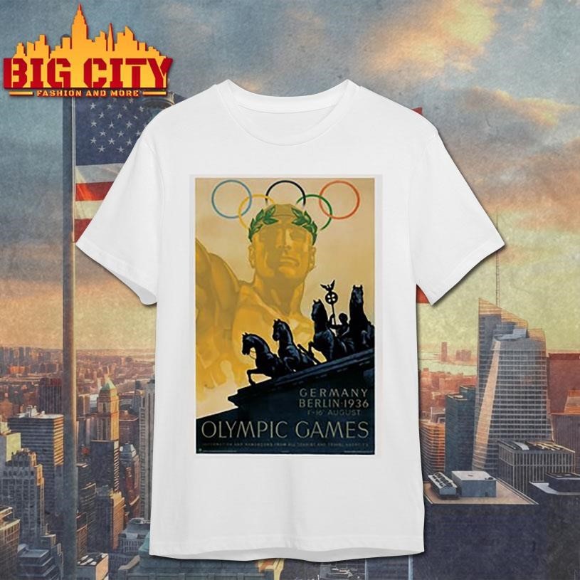1936 berlin games olympic heritage - Adult & Kids T-Shirts, Sweatshirts & Hoodies apparel design preview 1