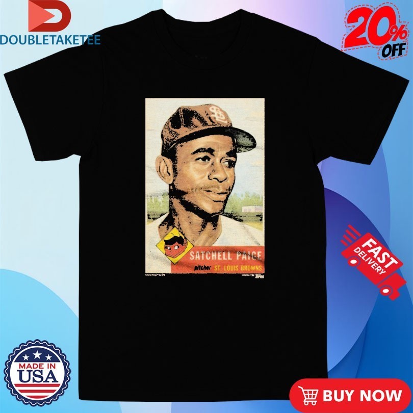 1953 Topps Baseball Satchel Paige St Louis Browns - Adult & Kids T-Shirts, Sweatshirts & Hoodies apparel design preview 1