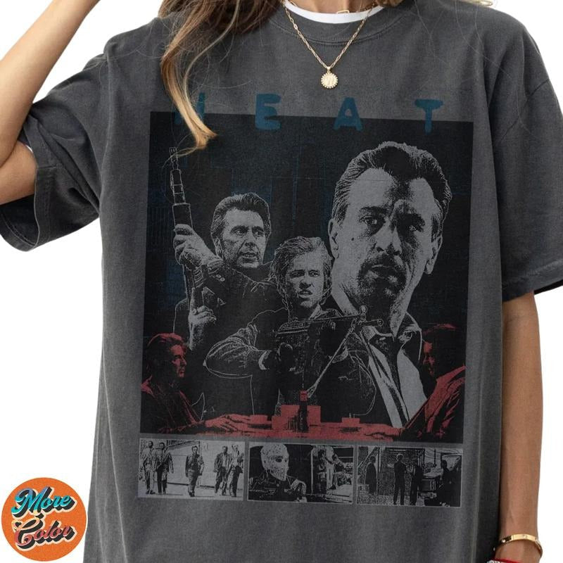 1995 Heat Movie Cotton Crew Neck Size S 3XL Menswear - Adult & Kids T-Shirts, Sweatshirts & Hoodies apparel design preview 1