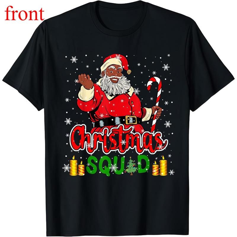 1PC Squad Santa Afro Man Black African American - Adult & Kids T-Shirts, Sweatshirts & Hoodies apparel design preview 1