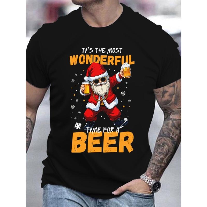 1pc Santa 3D Print Casual Round Neck Short Sleeve - Adult & Kids T-Shirts, Sweatshirts & Hoodies apparel design preview 1