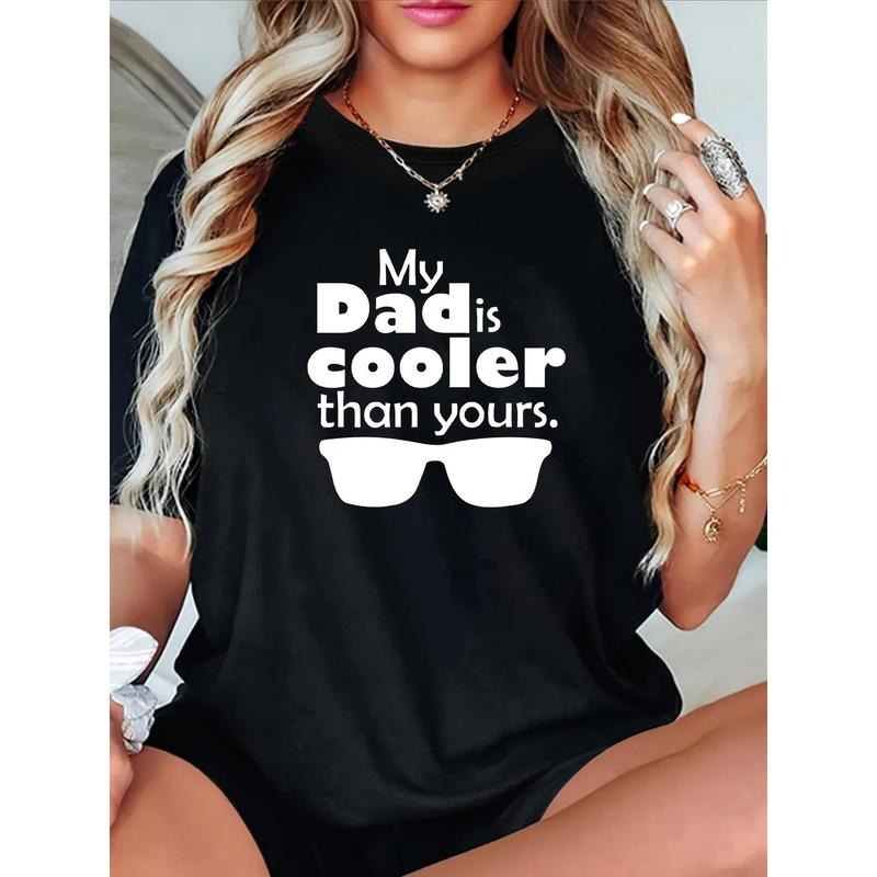 1pc "My Dad Is Cooler Than You" Pattern. Casual Short - Adult & Kids T-Shirts, Sweatshirts & Hoodies apparel design preview 1