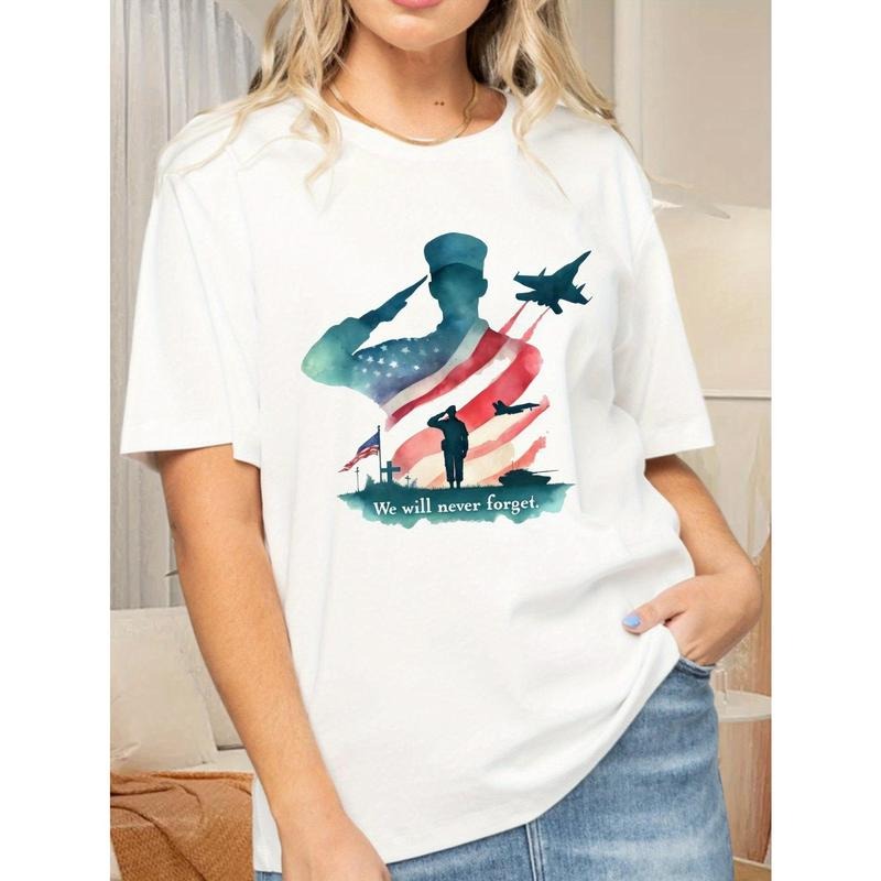 1pc Patriotic Memorial Day American Flag Soldier - Adult & Kids T-Shirts, Sweatshirts & Hoodies apparel design preview 1
