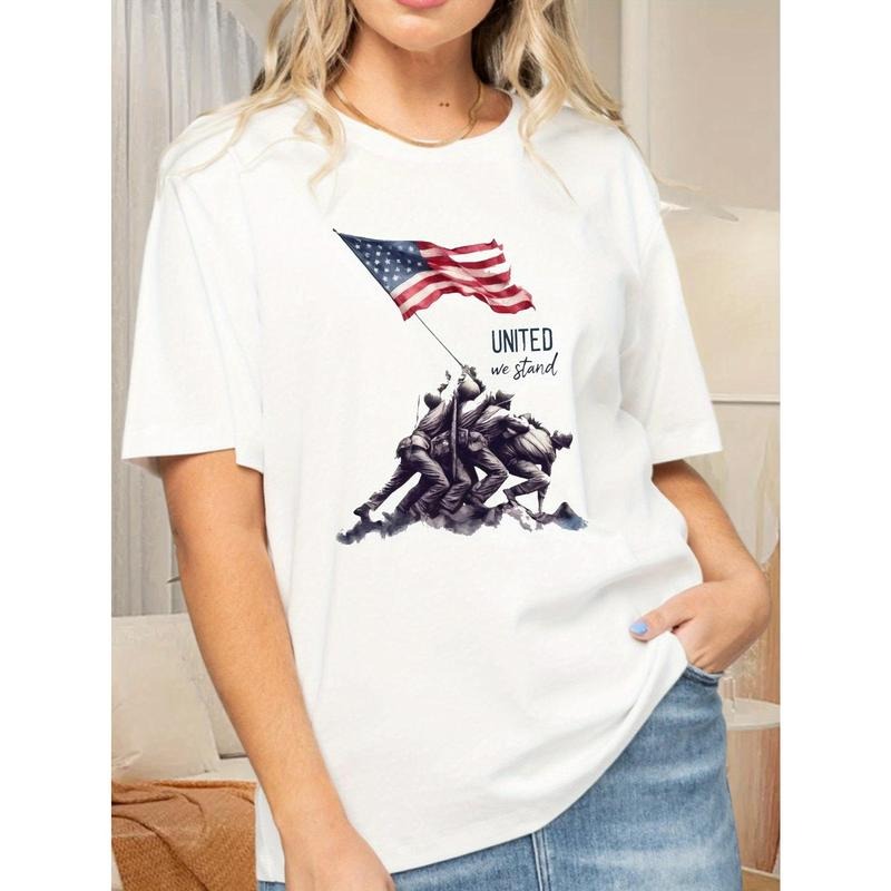 1pc Patriotic Memorial Day White Cotton Casual - Adult & Kids T-Shirts, Sweatshirts & Hoodies apparel design preview 1