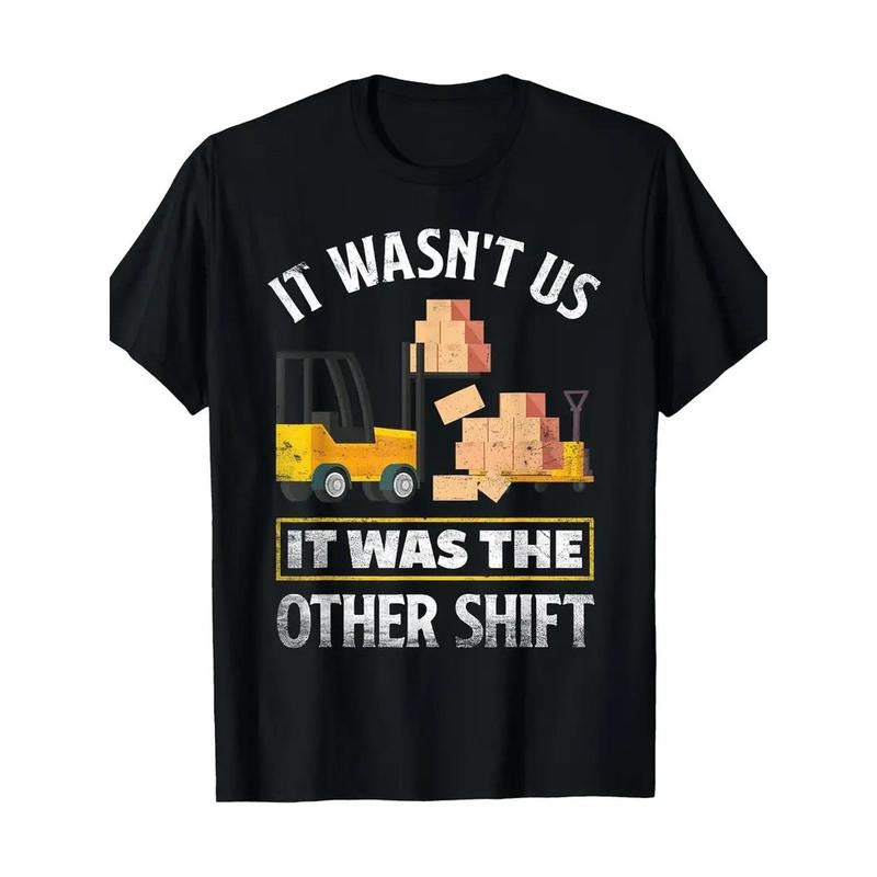1pc 100% Cotton Funny Pattern Printed Night Shift - Adult & Kids T-Shirts, Sweatshirts & Hoodies apparel design preview 1