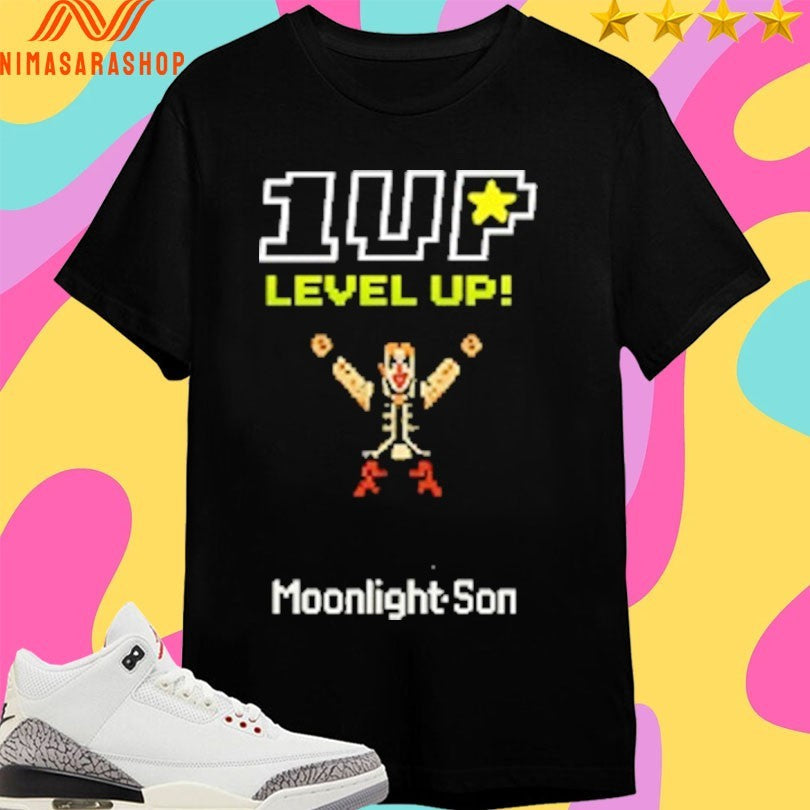 1up Wrestling Level Up The Moonlight Son Mike Skyros - Adult & Kids T-Shirts, Sweatshirts & Hoodies apparel design preview 1