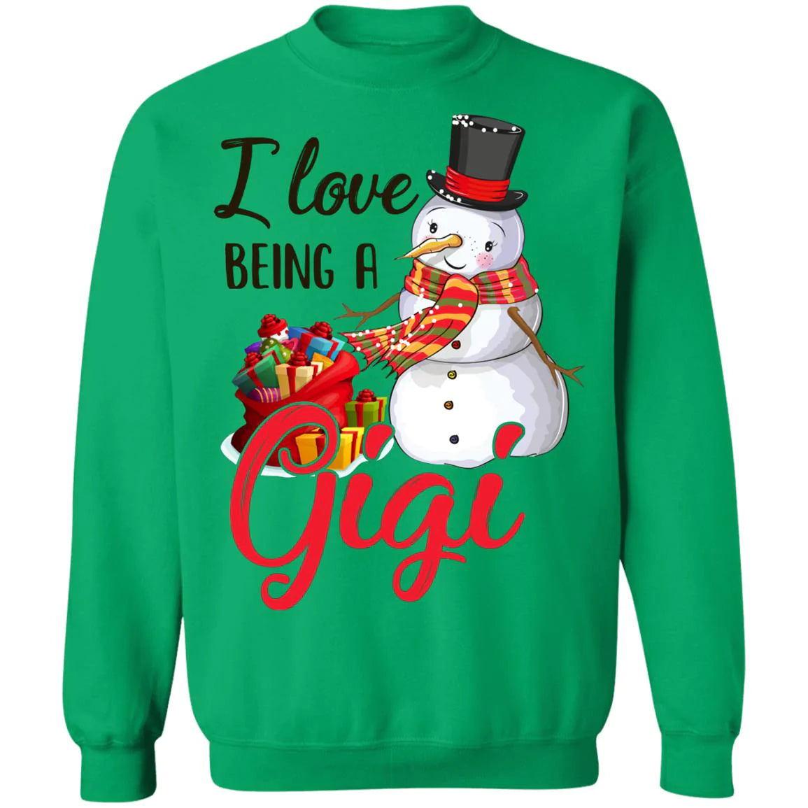 I love being a gigi snowman Christmas Sweater - Holiday Gift product image 3