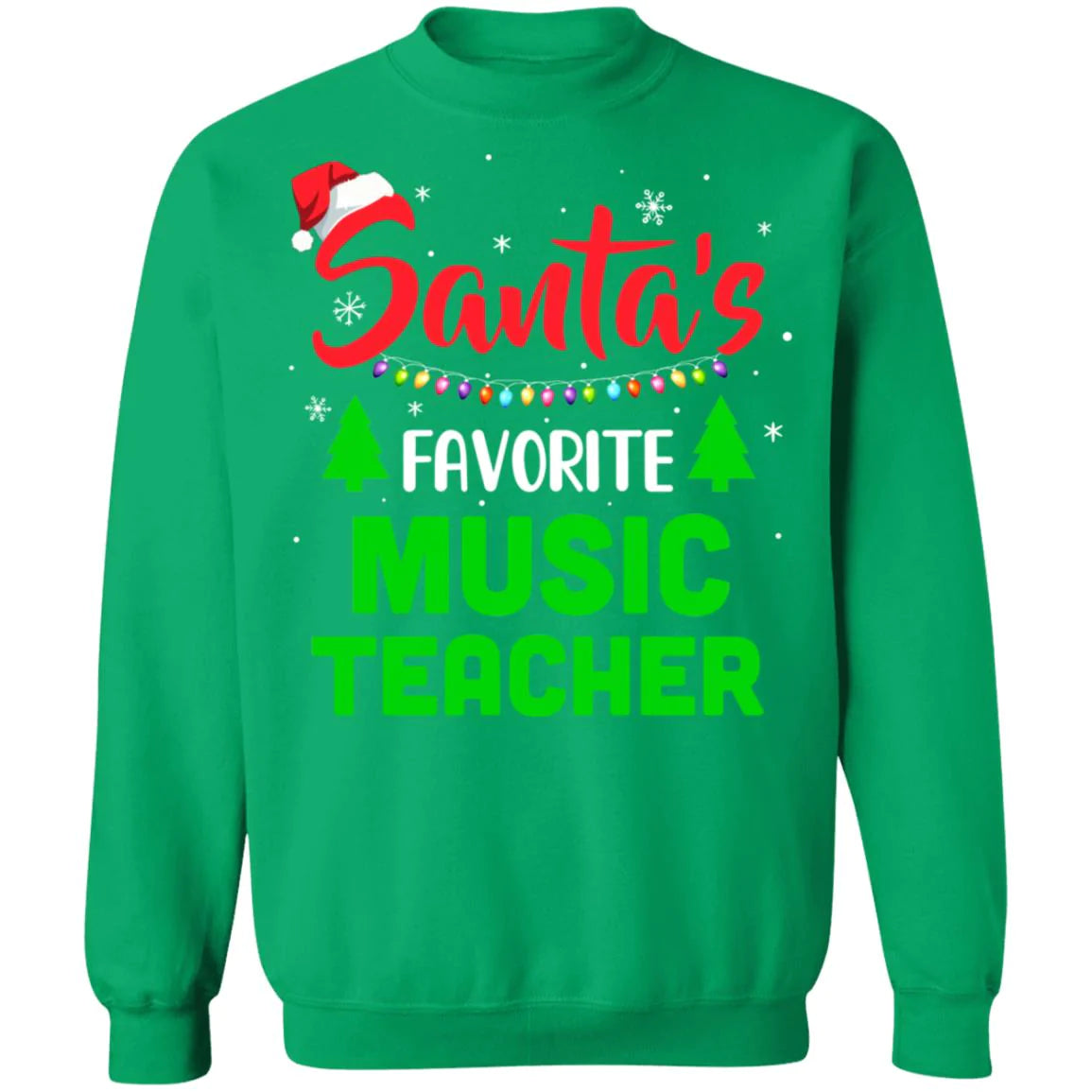 Santa’s favorite music teacher Christmas Sweater - Holiday Gift product image 3