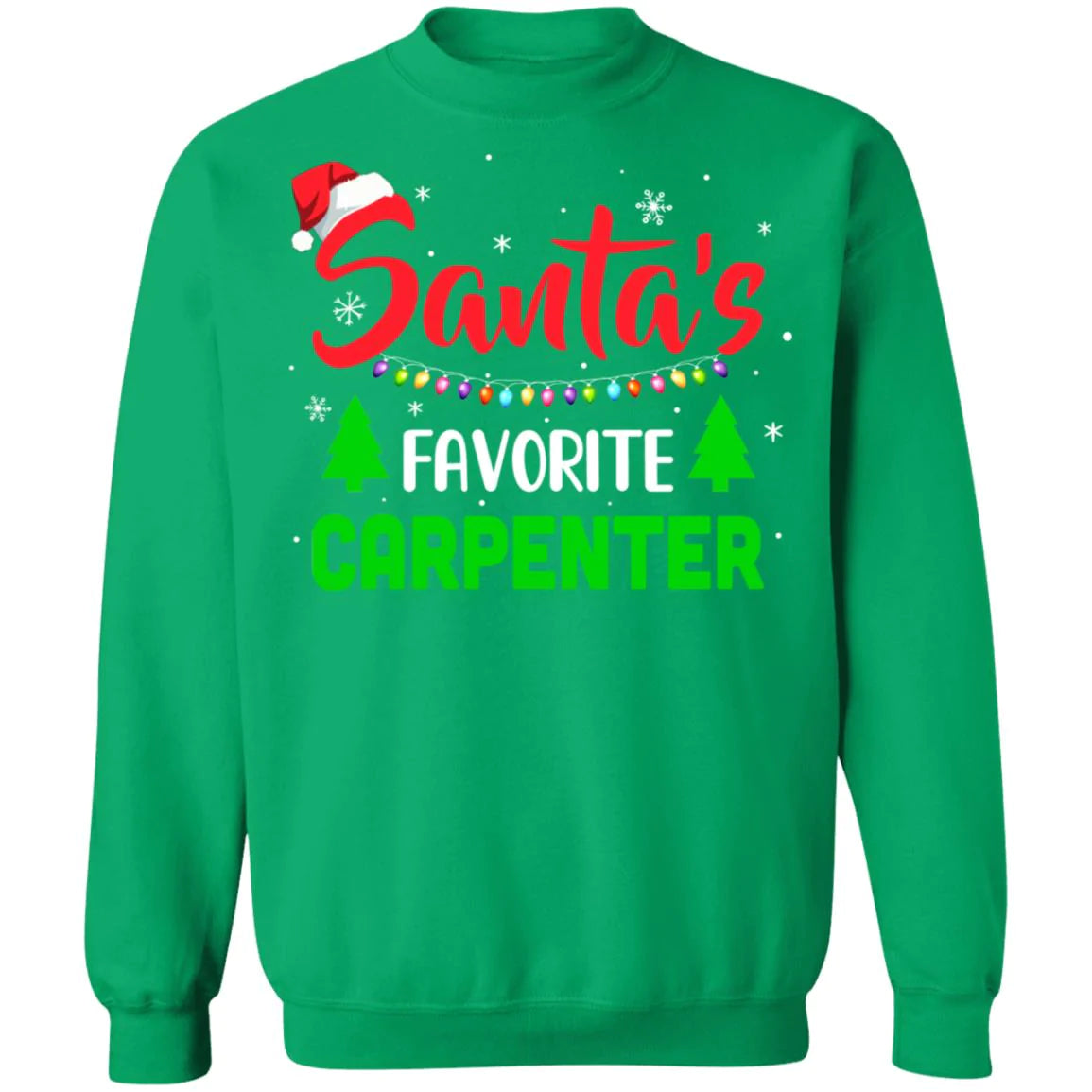 Santa’s favorite carpenter Christmas Sweater - Holiday Gift product image 3