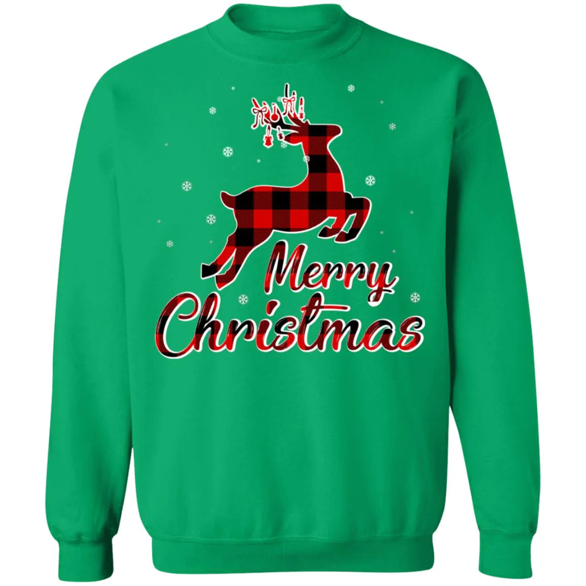 Merry christmas buffalo plaid Christmas Sweater - Holiday Gift product image 3
