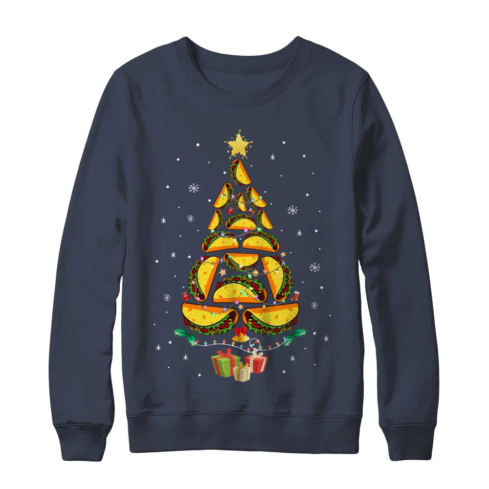 Tacos christmas tree Christmas Sweater - Holiday Gift product image 3