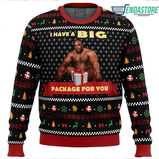 Barry Wood i have a big package 3D Ugly Christmas Sweater - Holiday Gift product image 2