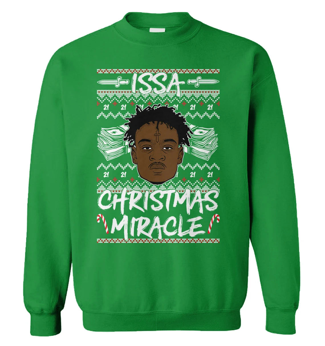 Savage issa Christmas miracle Christmas Sweater - Holiday Gift product image 3