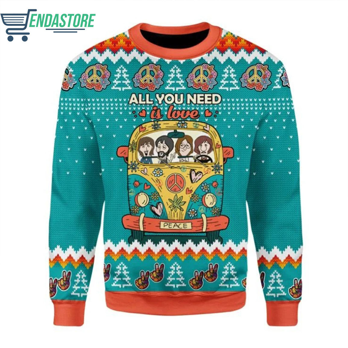 Santa skiing life is better on snow 3D Ugly Christmas Sweater - Holiday Gift product image 4
