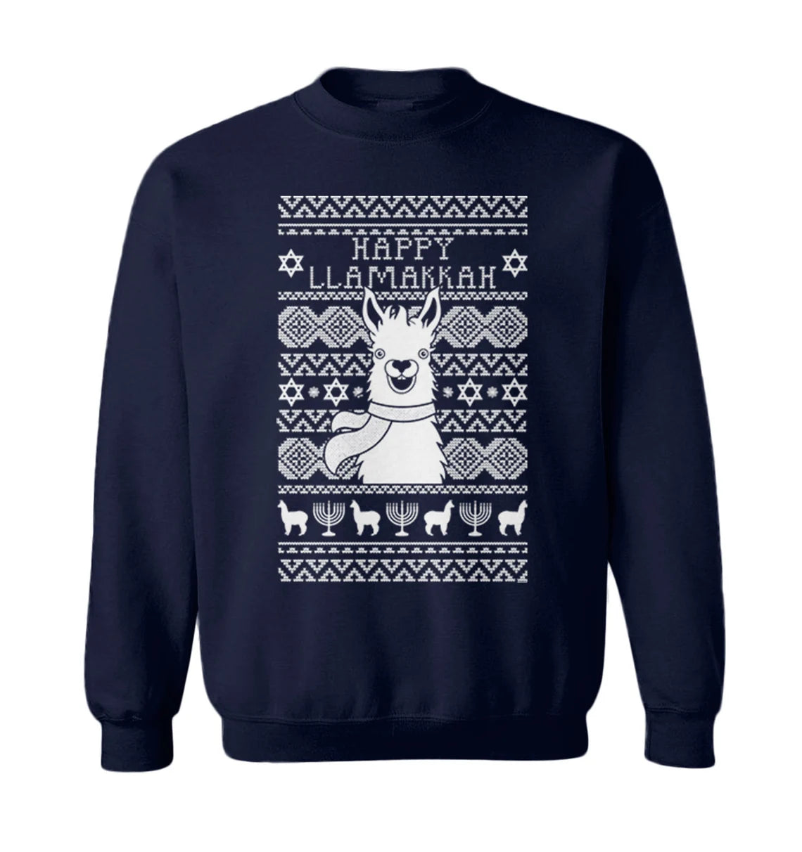 Llama happy llamakkah Christmas Sweater - Holiday Gift product image 3