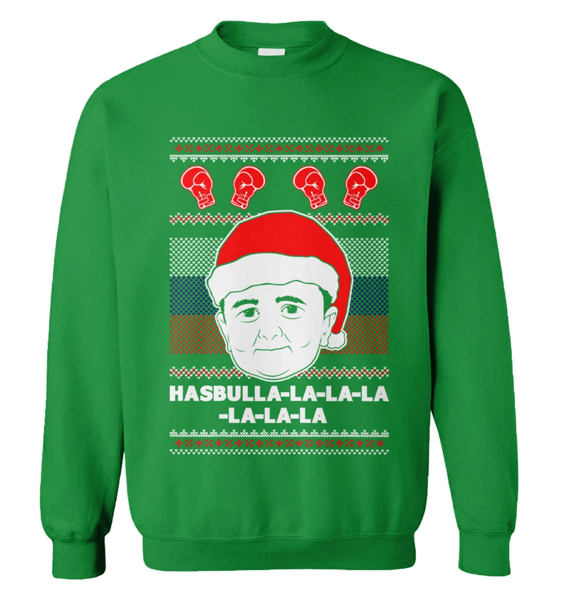 Khabib Nurmagomedov hasbulla la la la la la la la Christmas Sweater - Holiday Gift product image 3