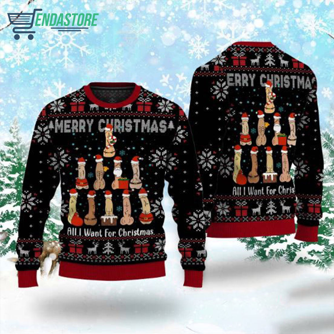 Dirty all i want for 3D Christmas Sweater - Holiday Gift product image