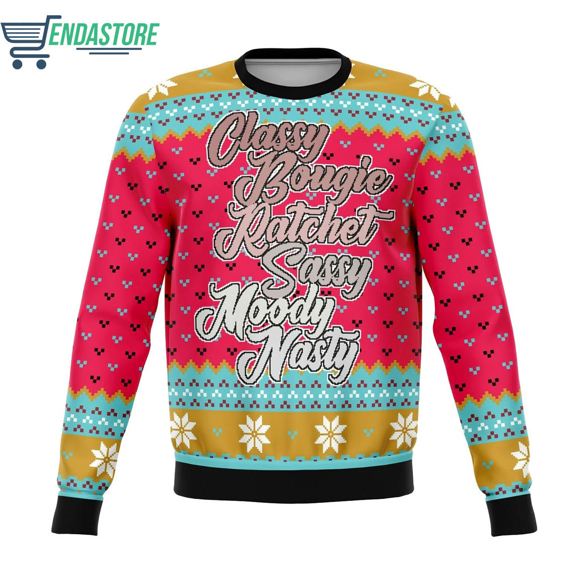Classy bougie ratchet sassy moody nasty 3D Christmas Sweater - Holiday Gift product image