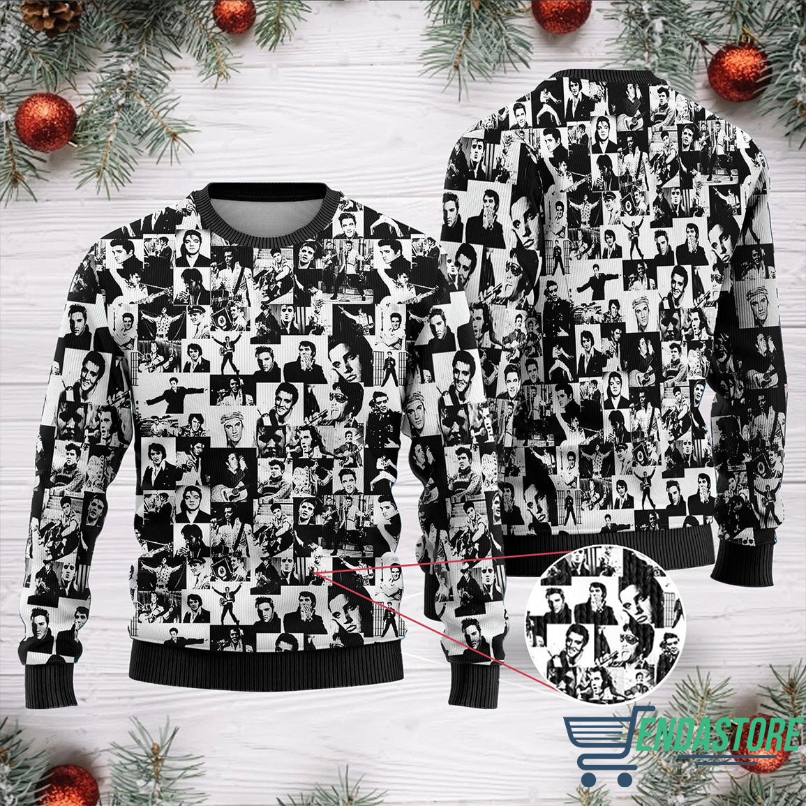 Patterns and big man with child play together 3D Christmas Sweater - Holiday Gift product image 5