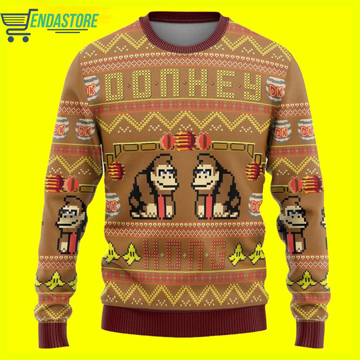 Donkey 3D Christmas Sweater - Holiday Gift product image