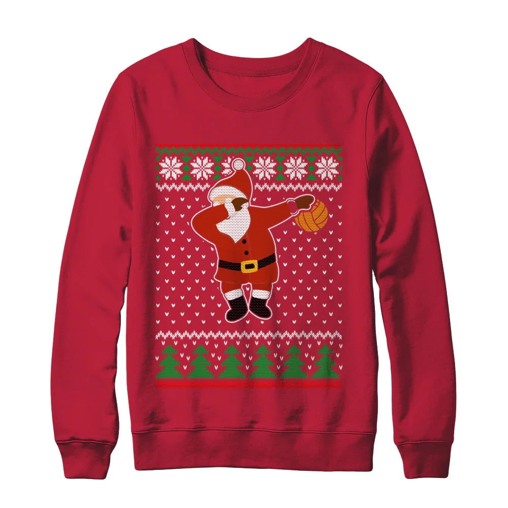 Dabbing santa volleyball Christmas Sweater - Holiday Gift product image 3