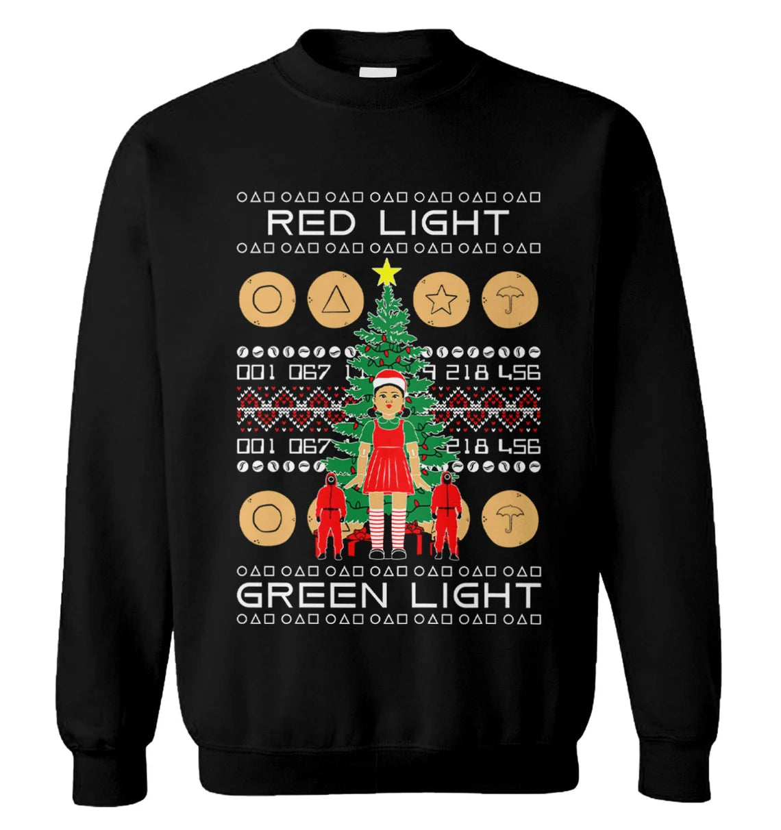 Squid Game red light green light Christmas Sweater - Holiday Gift product image 3