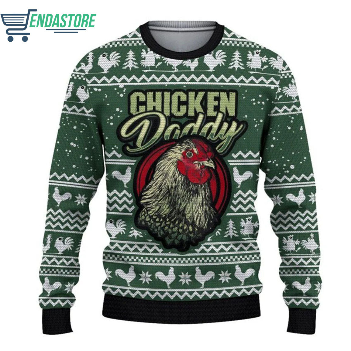 Chicken Daddy 3D Ugly Christmas Sweater - Holiday Gift product image