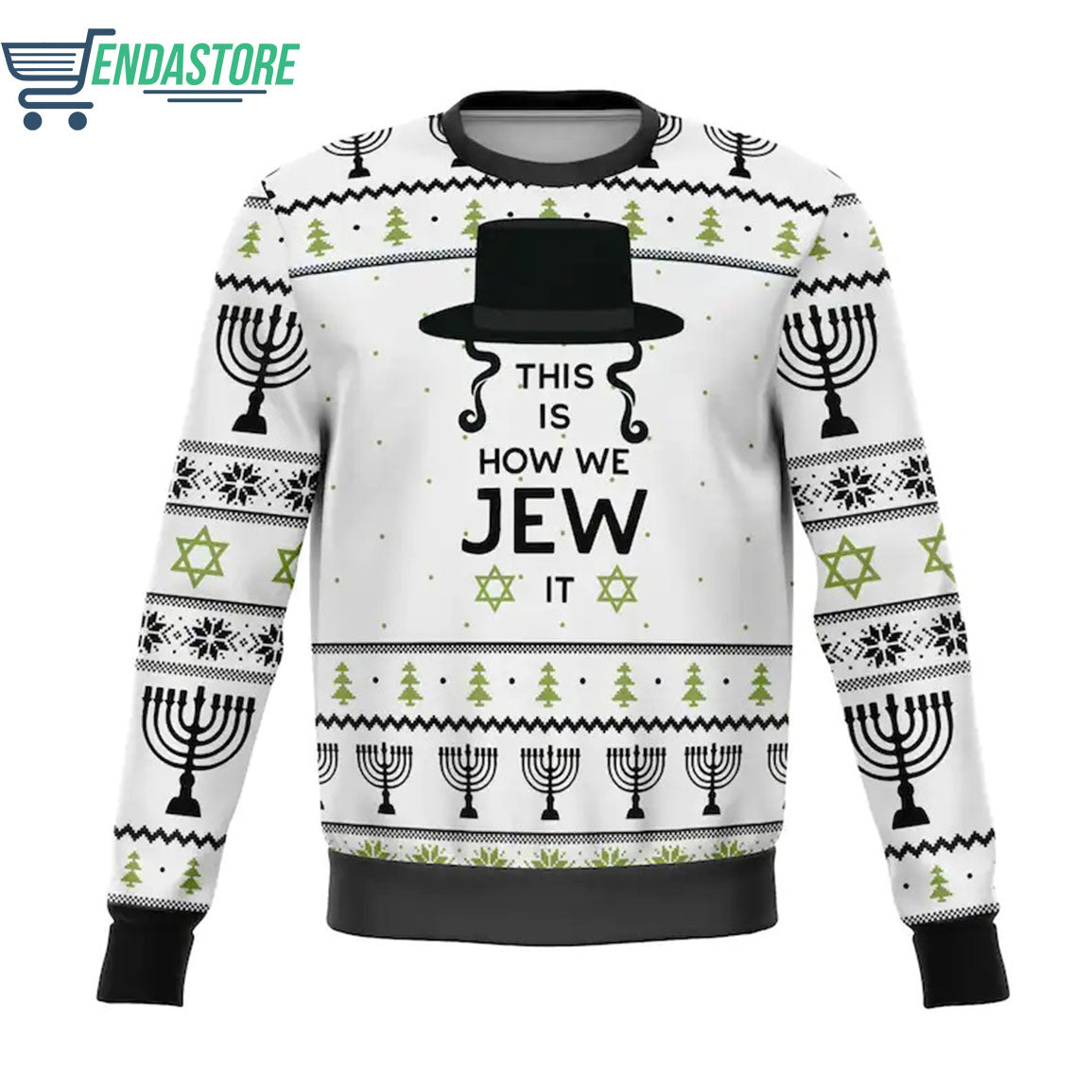 This is how jew it 3D Ugly Christmas Sweater - Holiday Gift product image