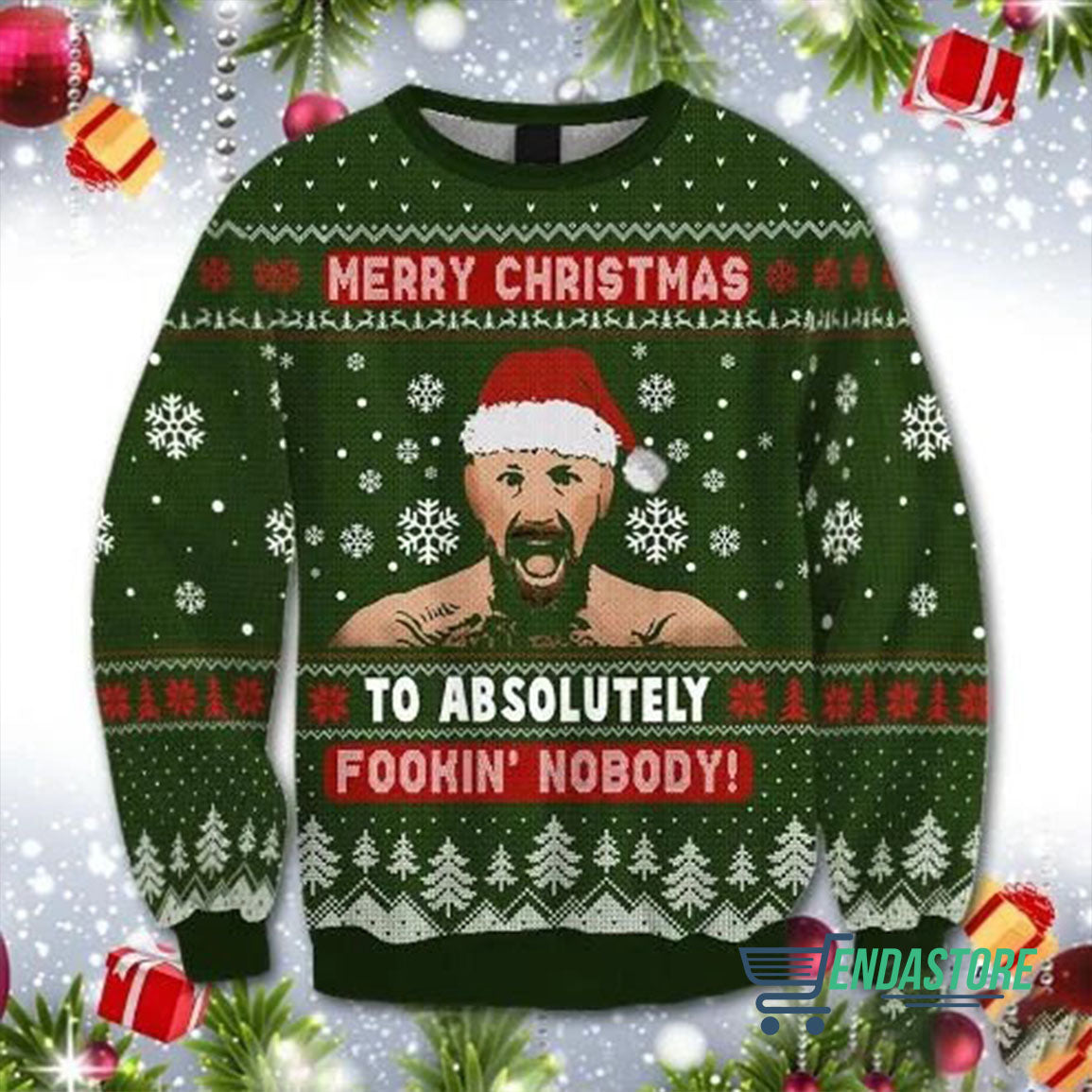 Black cat socks meowy 3D Christmas Sweater - Holiday Gift product image 4