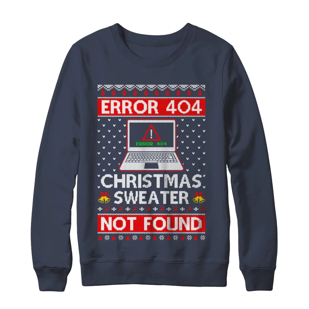 Error 404 not foud computer Ugly Christmas Sweater - Holiday Gift product image 3