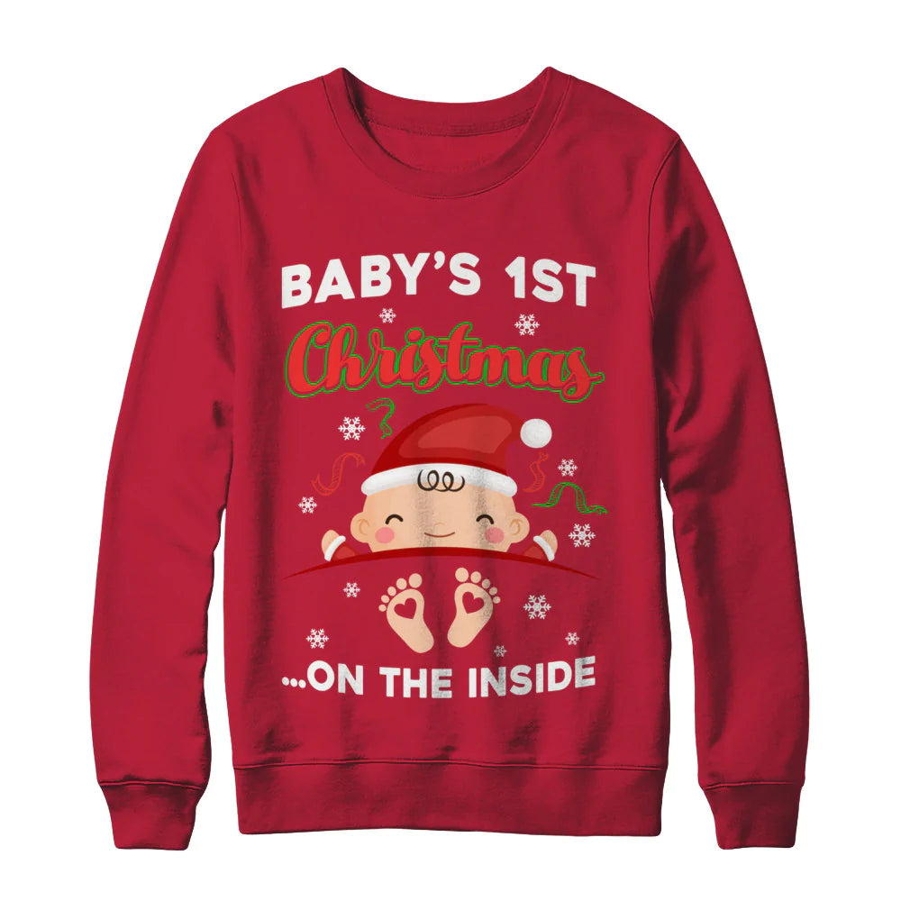 Baby’s 1st Christmas on the inside Christmas Sweater - Holiday Gift product image 3