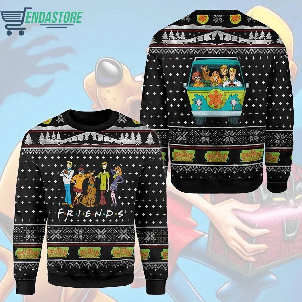 Dog Friends 3D Christmas Sweater - Holiday Gift product image
