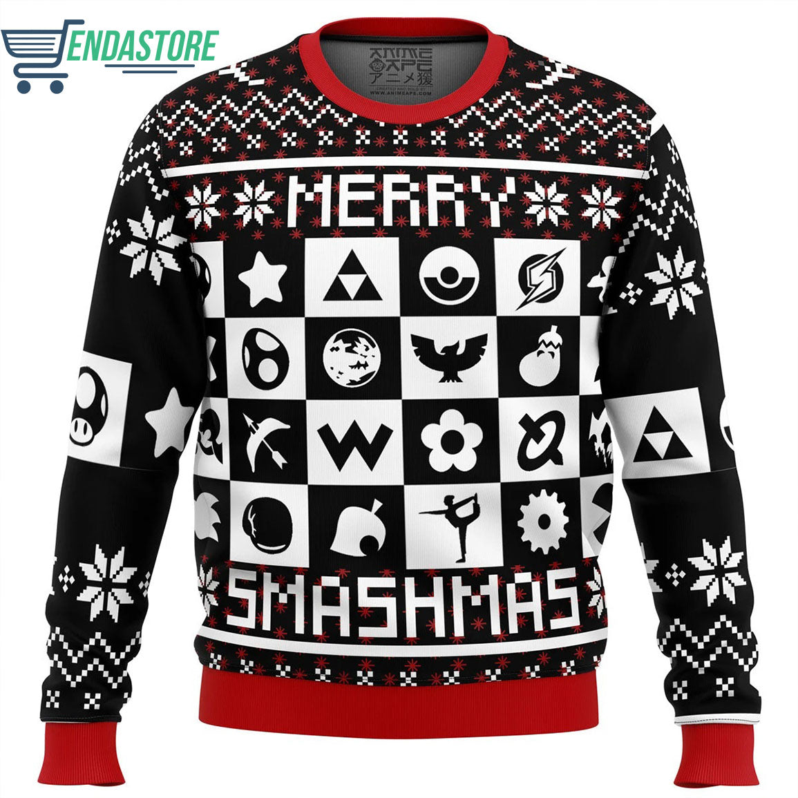 Merry smashmas super smash bros 3D Ugly Christmas Sweater - Holiday Gift product image