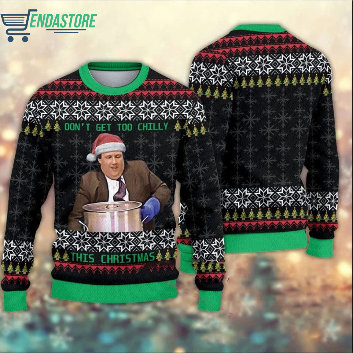 Cat Sleigh 3D Christmas Sweater - Holiday Gift product image 3
