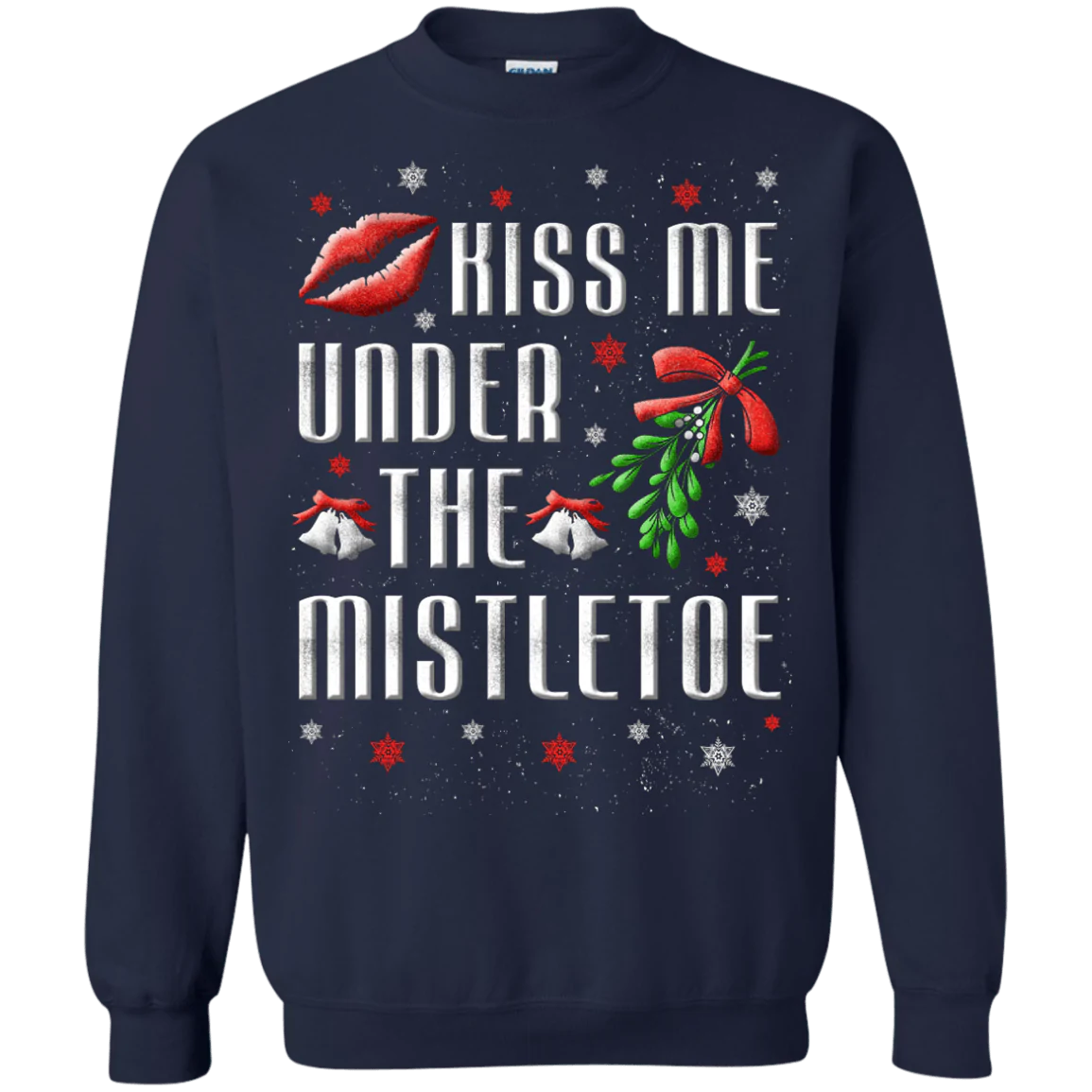 Kiss me under the mistletoe Christmas Sweater - Holiday Gift product image 3