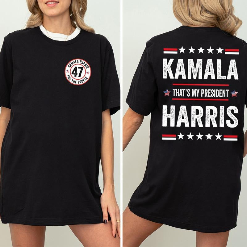 2024 Kamala Harris President Madam Rally - Adult & Kids T-Shirts, Sweatshirts & Hoodies apparel design preview 1