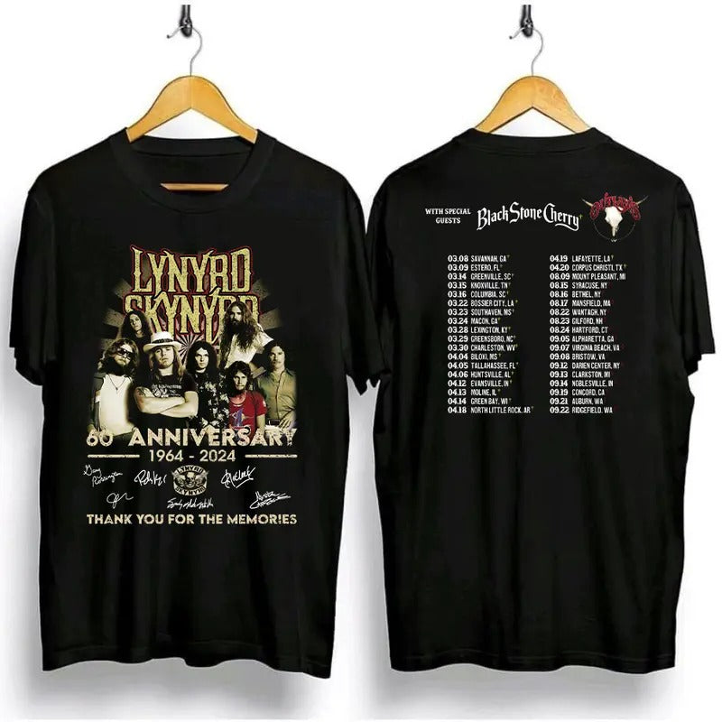 2024 Lynyrrdd Skynyrrdd Tour Fan - Adult & Kids T-Shirts, Sweatshirts & Hoodies apparel design preview 1