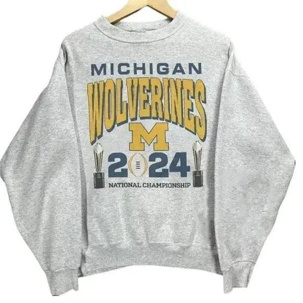 2024 University Michigan Wolverines National - Adult & Kids T-Shirts, Sweatshirts & Hoodies apparel design preview 1