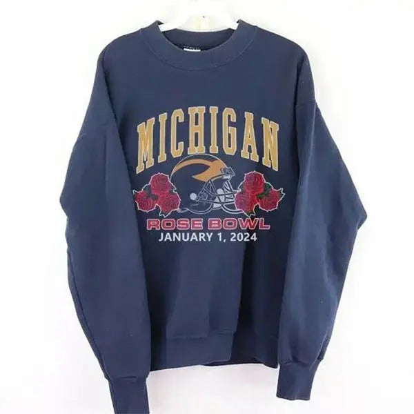 2024 University Michigan Wolverines R0se B0wl - Adult & Kids T-Shirts, Sweatshirts & Hoodies apparel design preview 1