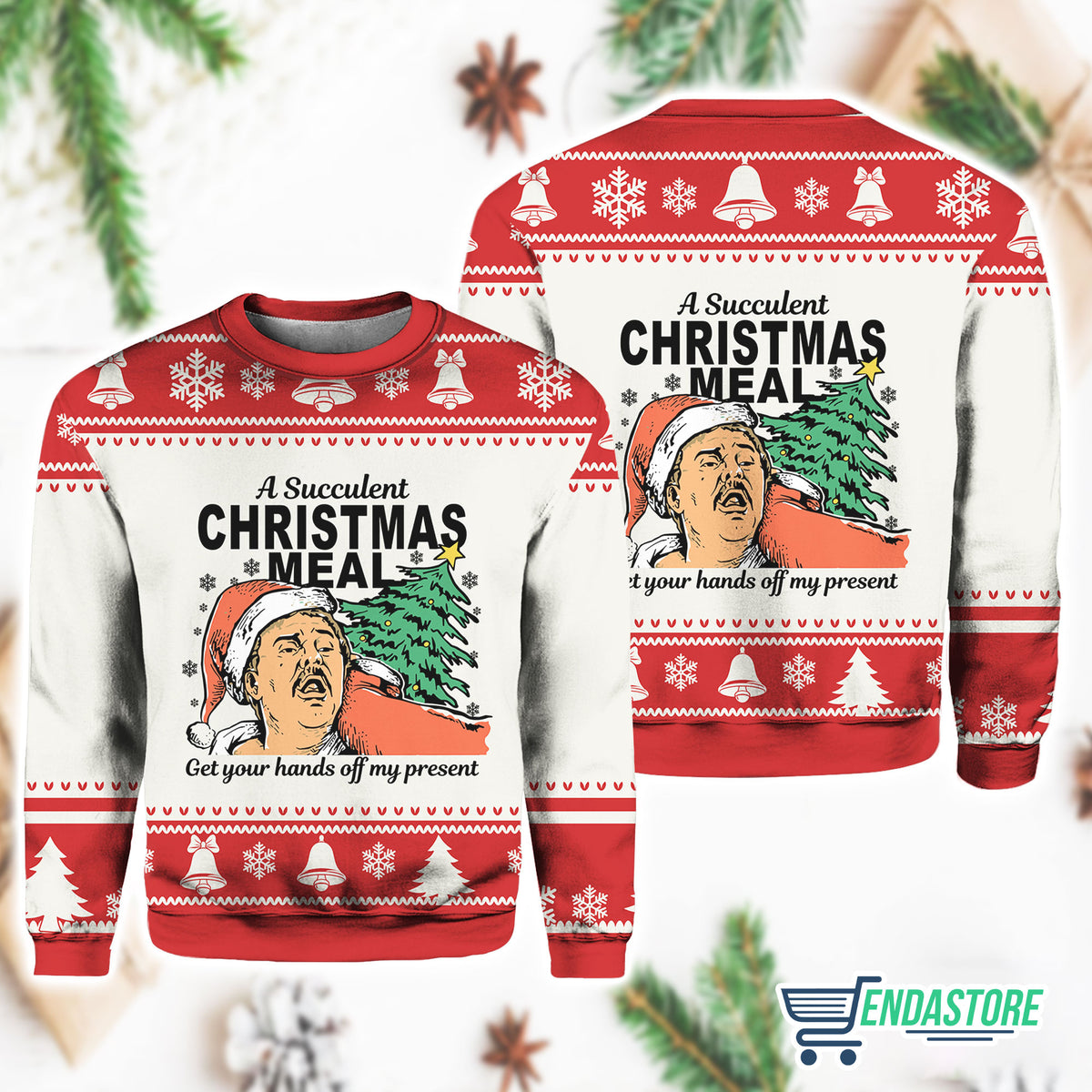 A Succulent Meal 3D Ugly Christmas Sweater - Holiday Gift product image