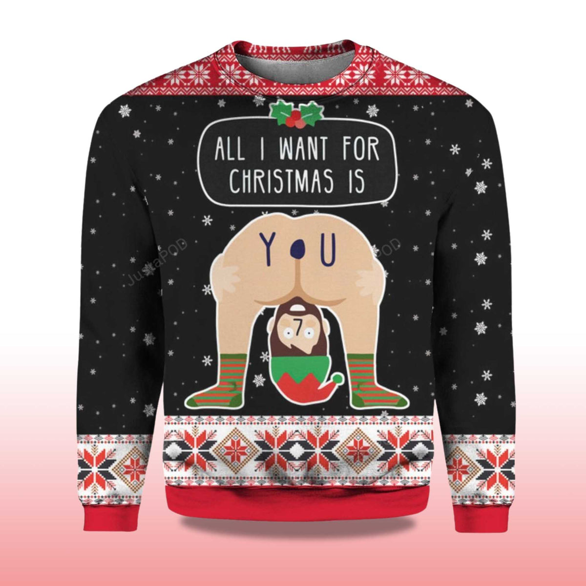 All I Want For Christmas Is You Ugly Christmas Sweater - Holiday Gift product image 4