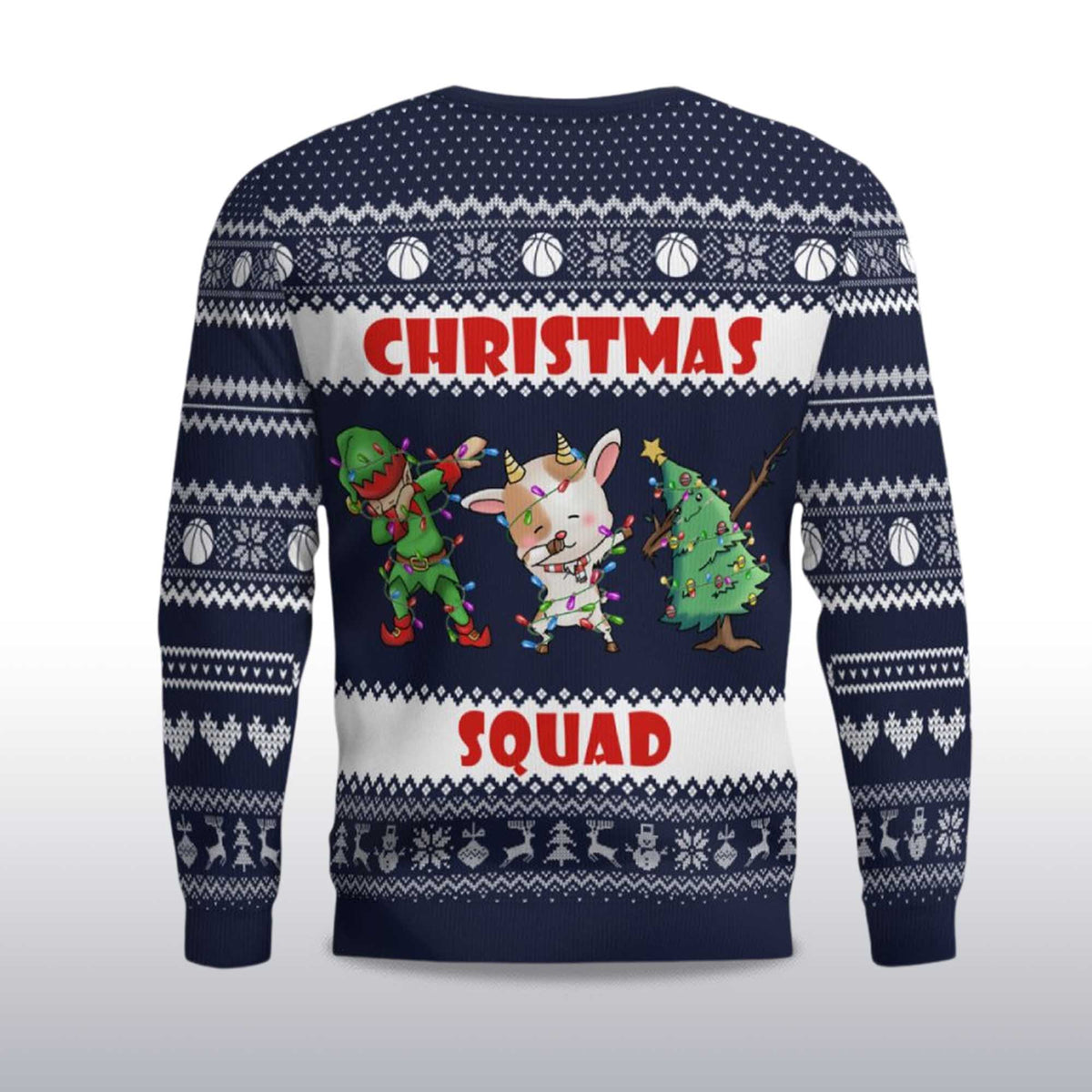 Basketball Christmas Squad Ugly Christmas Sweater - Holiday Gift product image 4