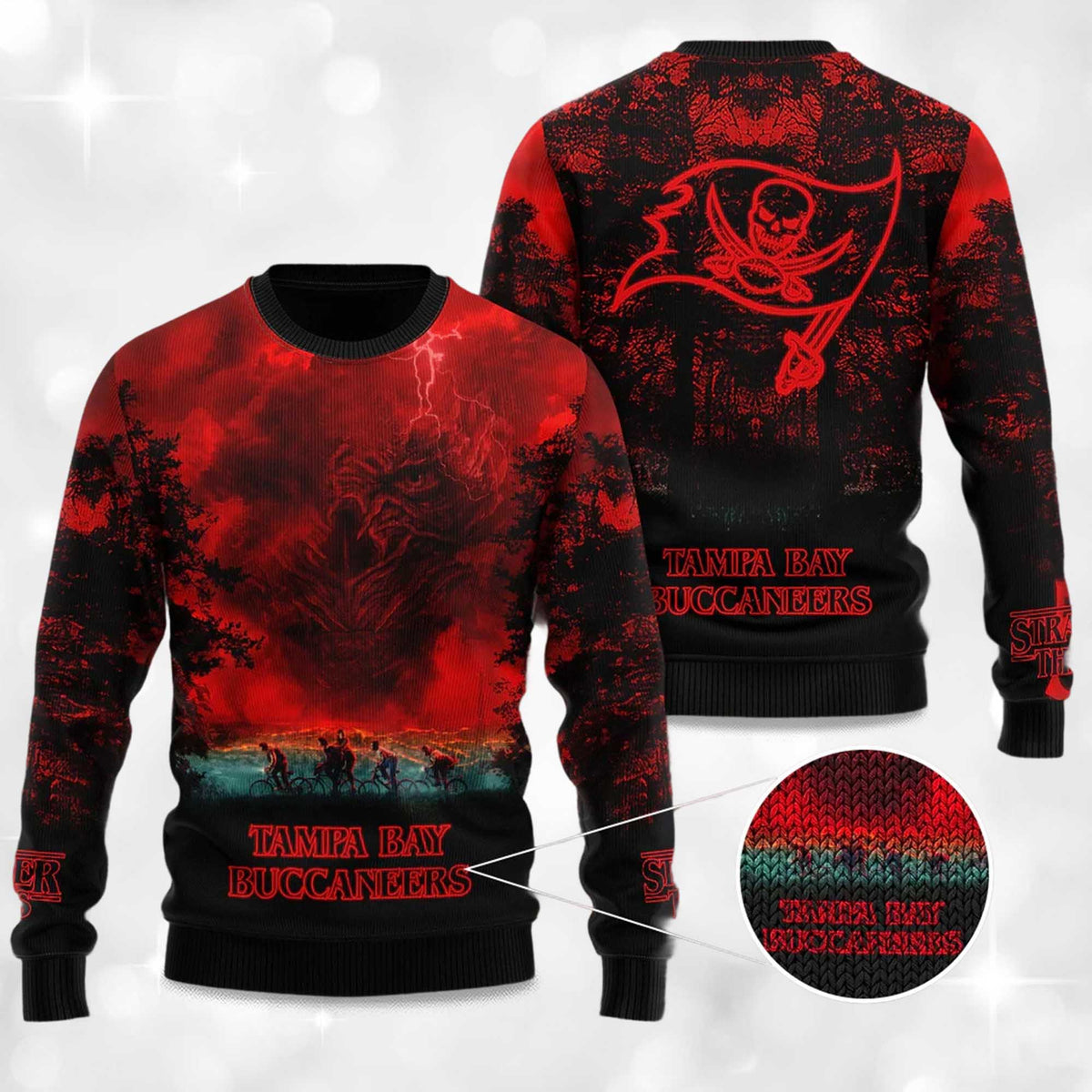 Buccaneers Stranger Things Ugly Christmas Sweater - Gift Idea product image 4